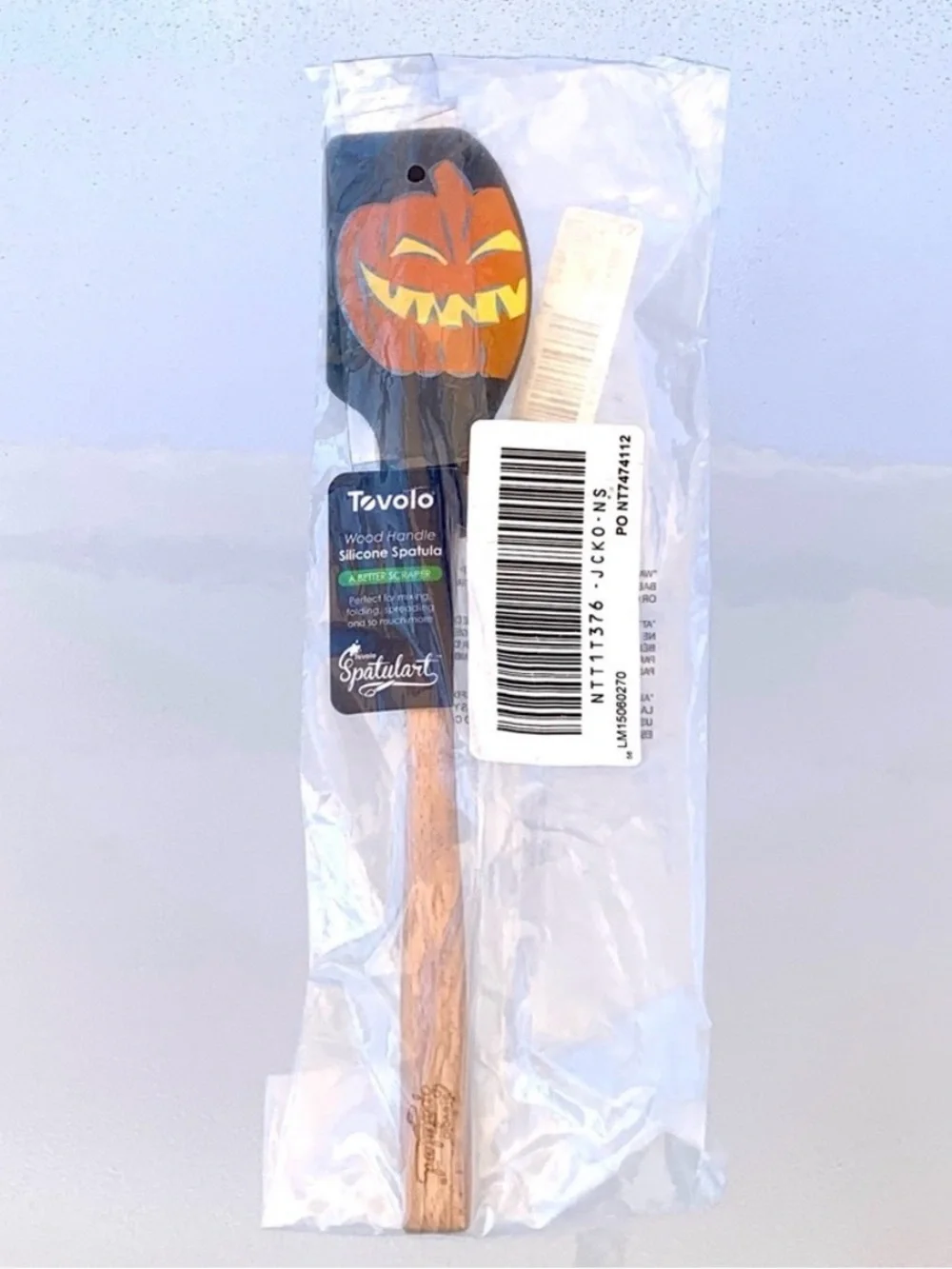 Tovolo Spatulart Black and Orange Jack-O-Lantern Pumpkin 12.5